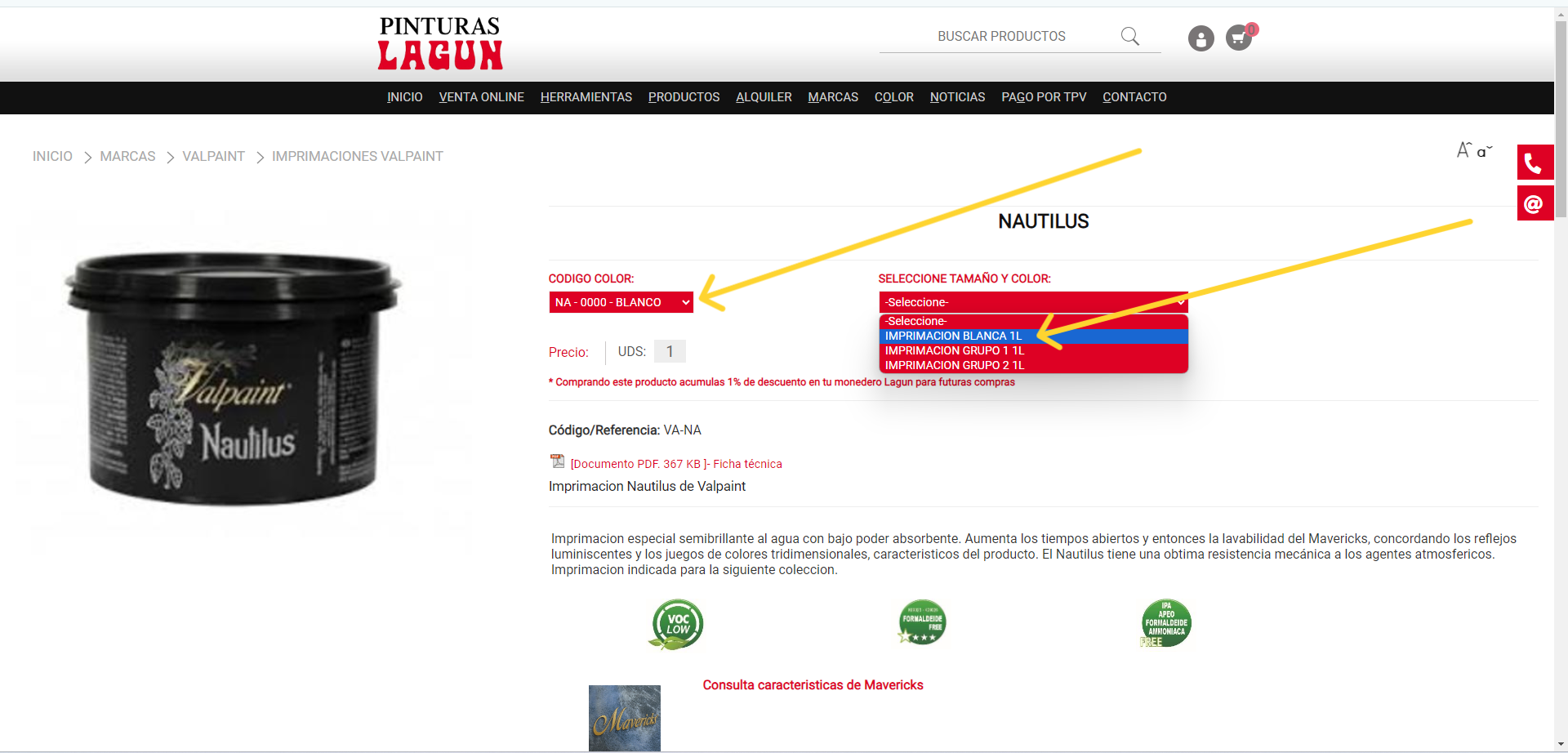 Comprar Imprimaci&oacute;n Nautilus blanca